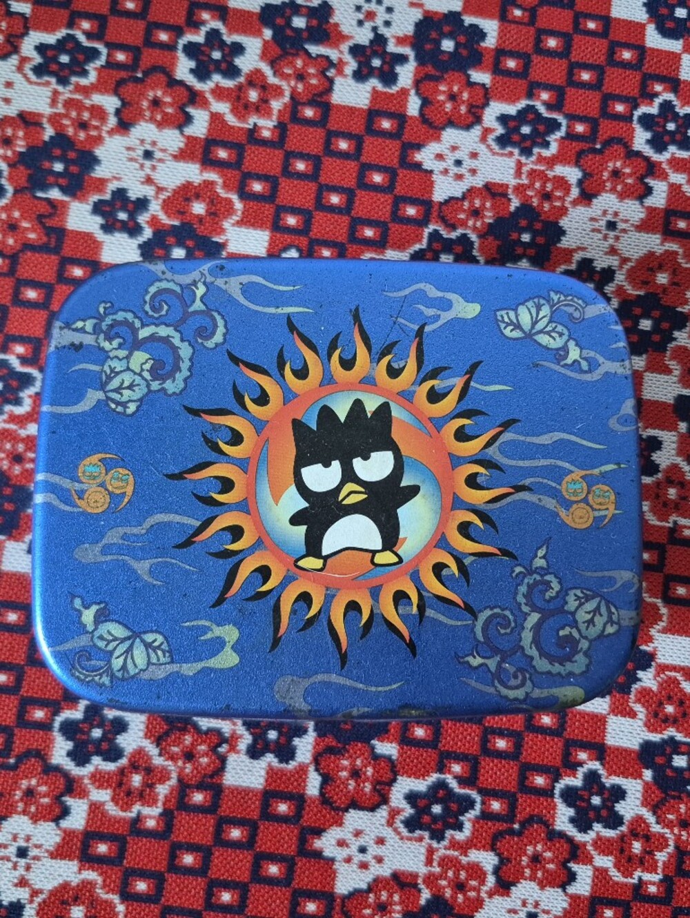 1999 Sanrio Badtz Maru Tin Box Organizer Vintage 90s Sanrio